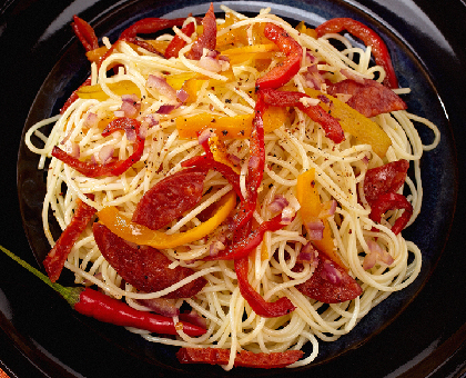 Spaghettis endiablés