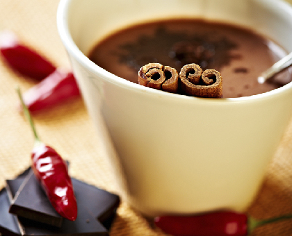 Chocolat chaud au piment rouge