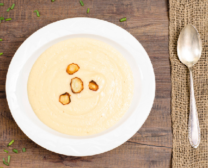 Velouté de panais au jus de pomme