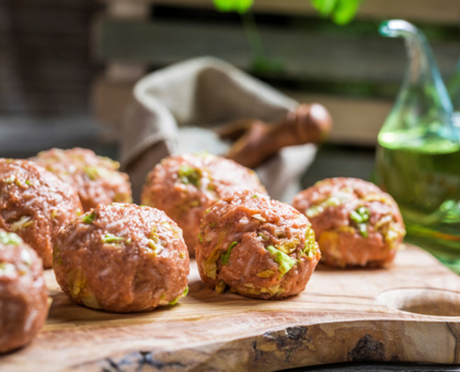 Boulettes de veau au persil et à la ciboulette