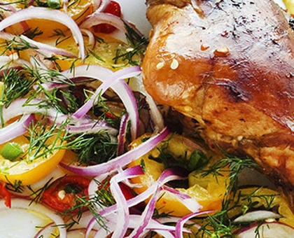 Râbles aux légumes du soleil