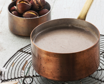 Soupe de châtaignes aux épices