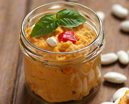 Houmous de Haricots Tarbais et poivron