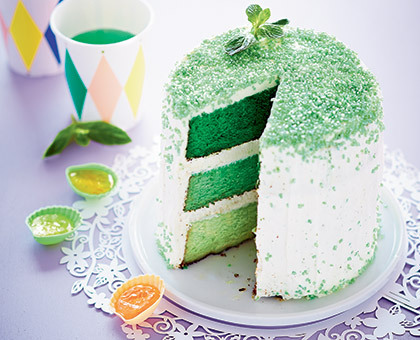 Layer cake à la menthe