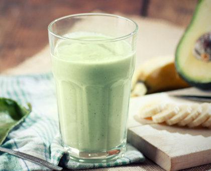 Smoothie avocat banane