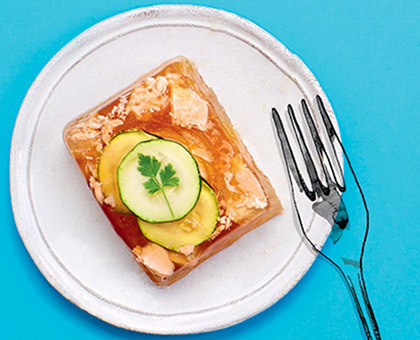 Oeufs en gelée au saumon