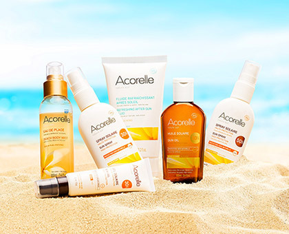Nature Sun, la 1ère gamme solaire bio 100% naturelle signée Acorelle