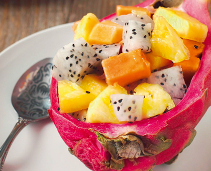 Tartare de fruits exotiques