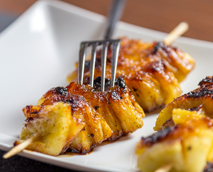 Ananas rôti à la plancha