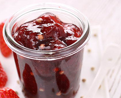 Confiture de fraises au poivre blanc