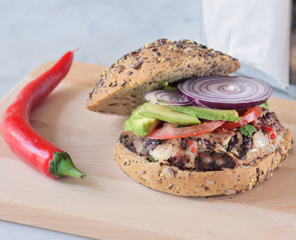 Burgers mexicains sans gluten