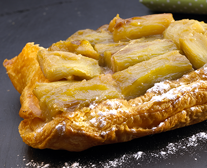 Tatin de rhubarbe