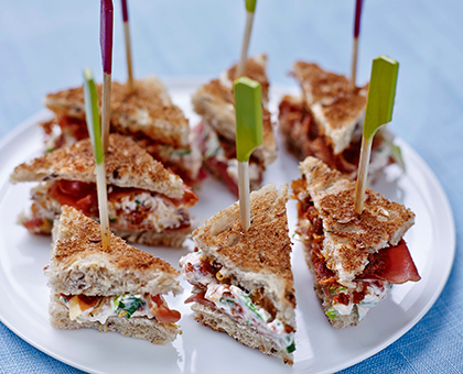 Petit club sandwich au jambon cru Aoste