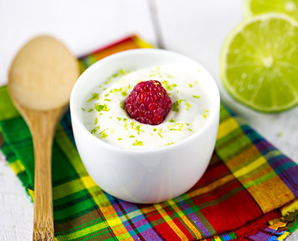 Blancs-mangers aux framboises