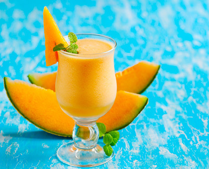 Smoothie au melon et lait d'amande