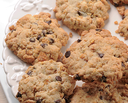 Cookies aux corn flakes et pépites de chocolat