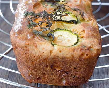 Cake aux courgettes et au chèvre