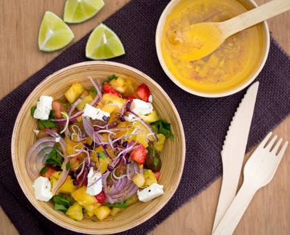 Salade salée aux fruits