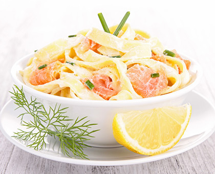 Tagliatelles au saumon