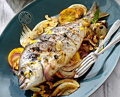 Dorade au barbecue fenouil à l'orange