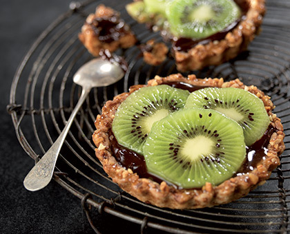 Tartelette express kiwi-chocolat