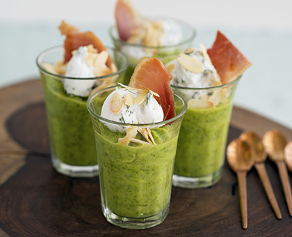 Mousse de courgette au fromage de chèvre