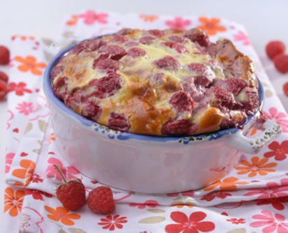 Clafoutis aux framboises