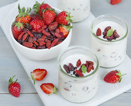 Glace au yaourt et mix Superfruits le Sillon