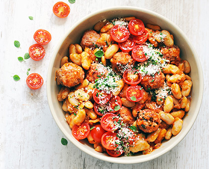 Boulettes & Haricots Tarbais