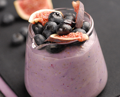 Crème de figues-myrtilles