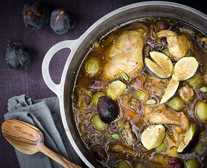 Lapin aux figues et aux raisins