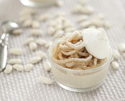 Monts blancs très enneigés de Haricots Tarbais