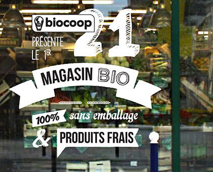 Biocoop ouvre le 1er magasin éphémère bio, 100% vrac et 100% sans emballage