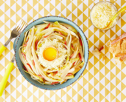 Endives à la carbonara