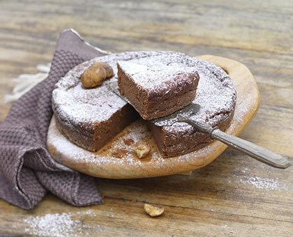 Gâteau fondant chocolat châtaigne