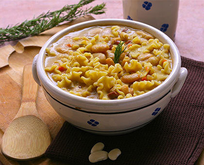 Soupe de Haricots Tarbais à l’Italienne et pâtes
