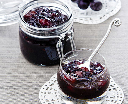 Chutney poire et raisin noir