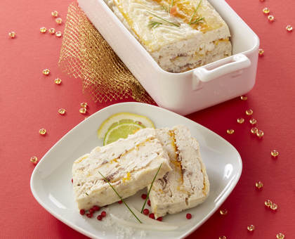 Terrine de Noël, haddock et mulet