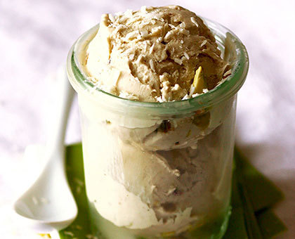 Crème glacée pistache & coco