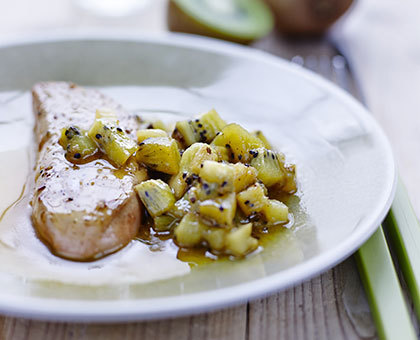 Kiwi de l’Adour IGP chaud et Foie gras des Landes poêlé