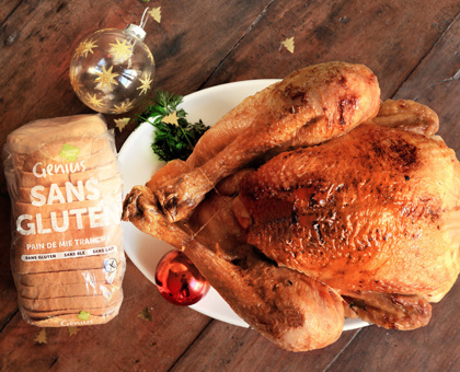 Dinde aux prunes et aux marrons sans gluten et sans lactose