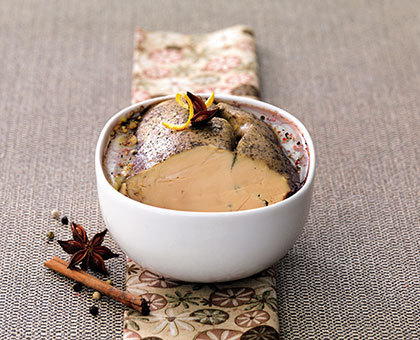 Foie gras au vin de Noël