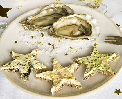 Huîtres et toasts Plaisir