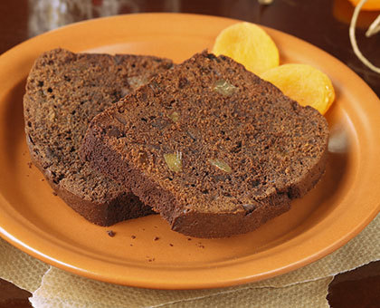 Pain d\'épices au chocolat et aux abricots secs