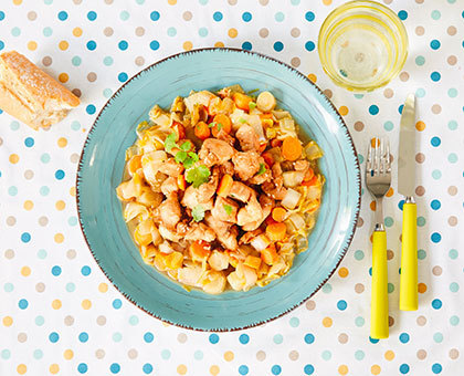 Poulet aux endives et graines de sésame