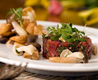 Tartare de boeuf au gingembre frais
