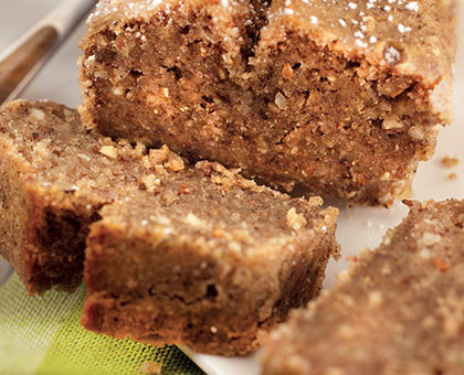 Gâteau végétalien gingembre pavot