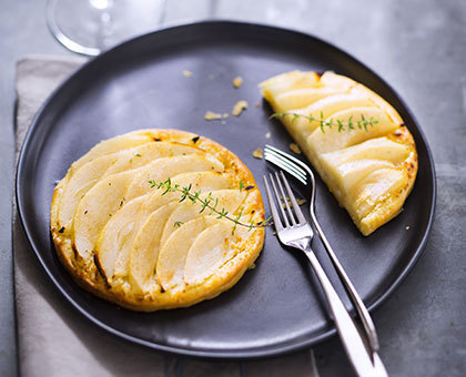 Tartes fines aux poires et au thym