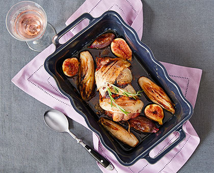 Gigot d’agneau aux endives confites