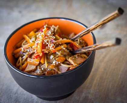 Boeuf sauté au gingembre